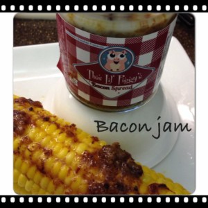 Bacon Jam on Corn